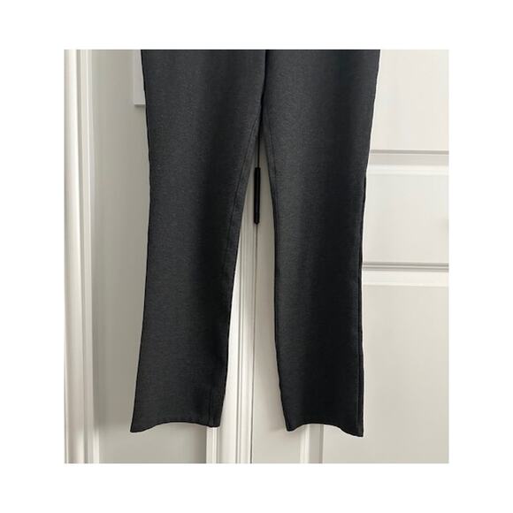Quince Ultra-Stretch Ponte Straight Leg Pants Charcoal Large Tall 30" Inseam - Picture 5 of 11